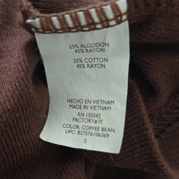 Daisy Fuentes Chocolate Tank with Gold Details - Picture 5 of 6